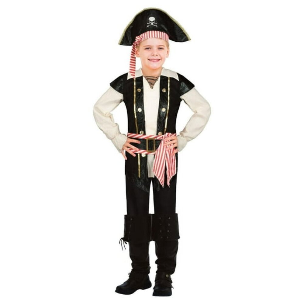 Buckling Buccaneer Pirate Boys Dress Up Costume ,  NWT